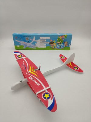 360度魔術泡沫紙飛機 飛去來器兒童地攤模型拼裝戶外玩具義烏